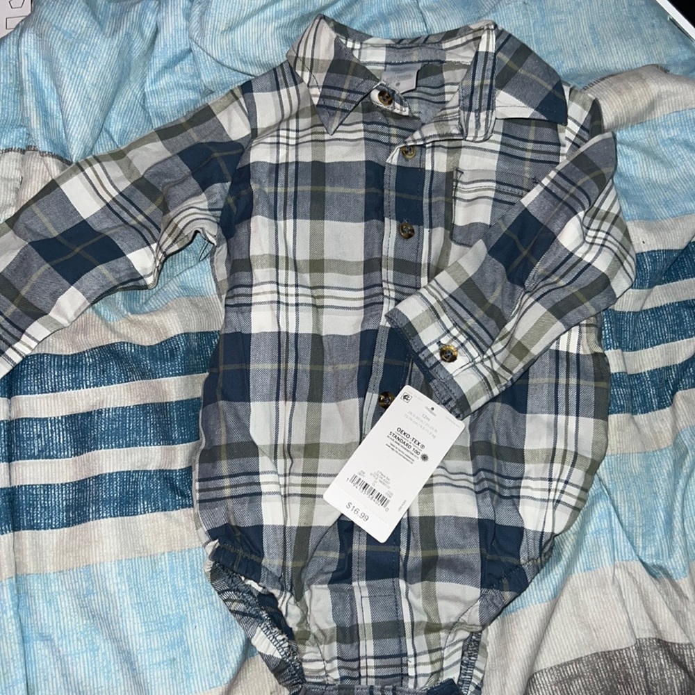 12 month plaid shirt